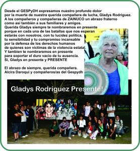 Gladys R Presente